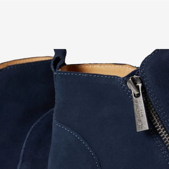 J/Slides Wyona WP Waterproof Wedge Sneaker- Navy Suede - Picture 5 of 12